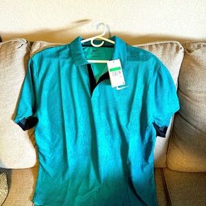 Nike Golf Polo (Tiger Woods) - Teal. Never worn!